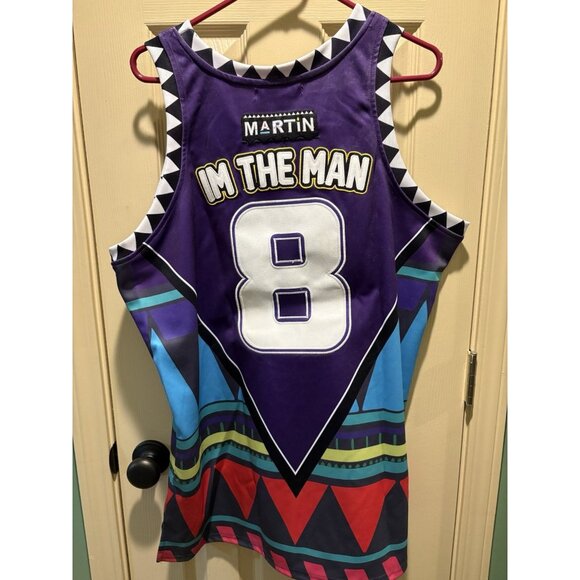 NWT, Y2K Headgear Classics MARTIN #8 IM THE MAN Basketball Jersey Men's Size 2XL - Picture 6 of 7